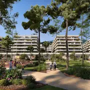 Зелёные зоны для отдыха и прогулок в центре квартала